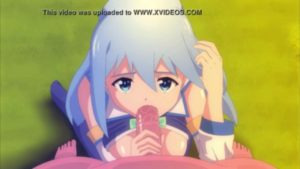 Aqua blowjob hentai video